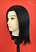 Голова-манекен мужской брюнет волос (100%)  - 40 см, фото 3