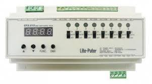 Lite-Puter EPX-810 Свитчер 8х10А, DMX-512, на DIN рейку - фото 1 - id-p81360453