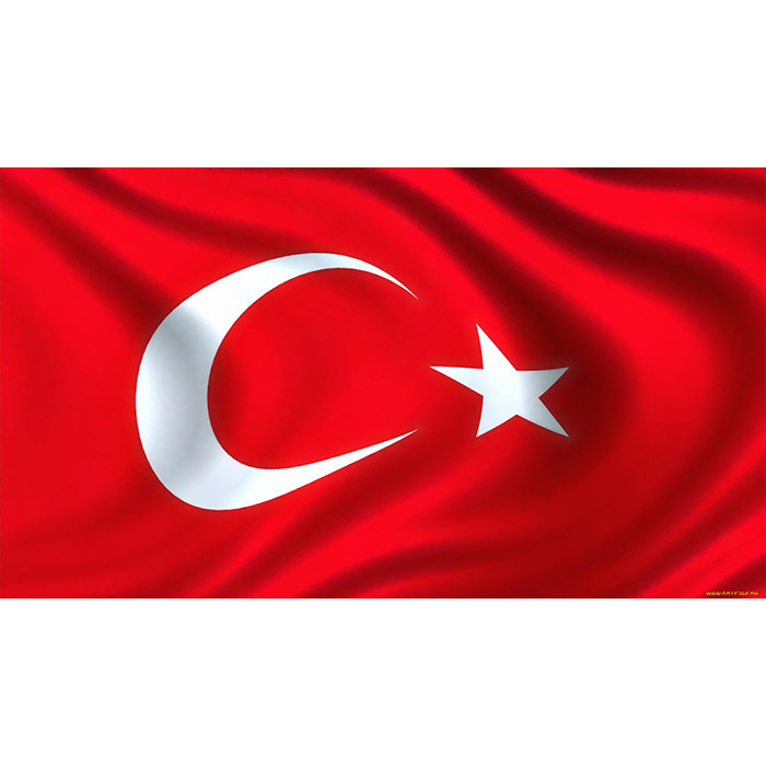 Государственный Флаг 100*200 Турция Saten - фото 1 - id-p81255911