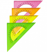 Линейка треугольник с транс. 16см 45* Стамм ТК61 N - фото 1 - id-p81256277
