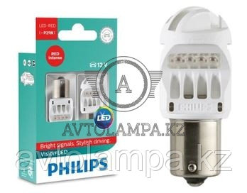 Philips LED Red P21W 12839 1156 BA15S