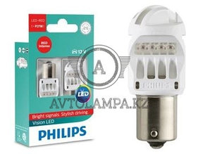 Philips LED Red P21W 12839 1156 BA15S
