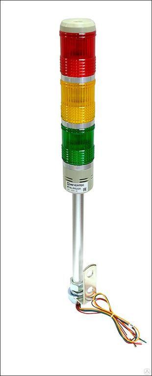 Светосигнальная колонна, 220В AC, LED, красный/желтый/зеленый MT45-RYG220