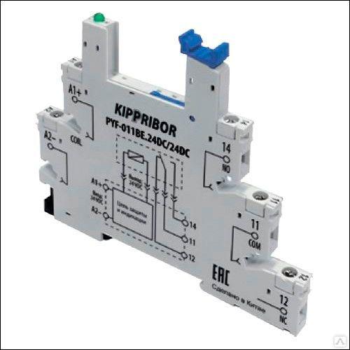 Колодка для реле 1-конт,тип PYF PYF-011BE.24DC/24DC