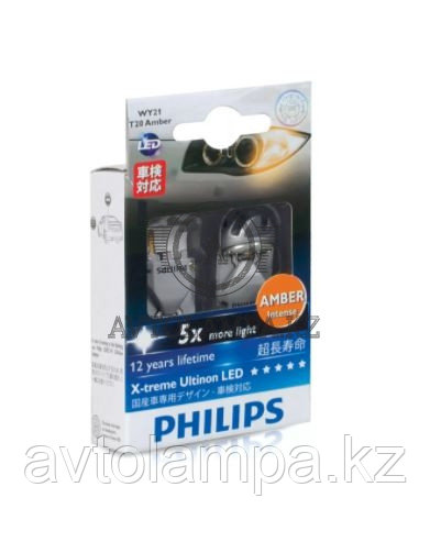 Philips WY21W Led 12V 12763 Жёлтая лампа Yelow