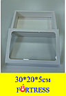 Коробка внешний размер 30*20*5см,внутренний размер(28,5*18,5*5) крышка с окном + дно  крафт, фото 2