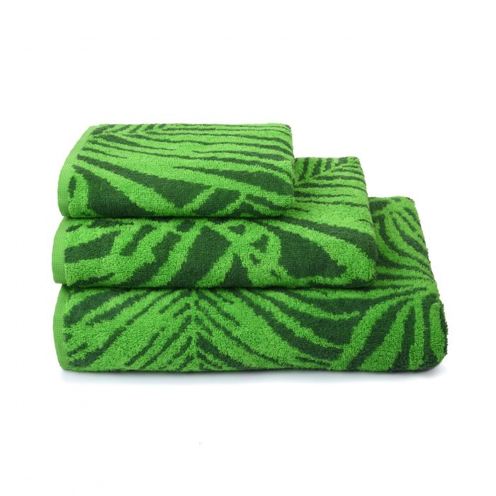 Полотенце махровое Tropical color, 50х90 см, цвет зелёный