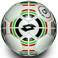 Мяч футб Lotto (белый фон,черн/зеле/красн узор)