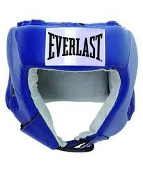 Шлем открытый Everlast USA Boxing M кожа син. 610206U - фото 1 - id-p81381680