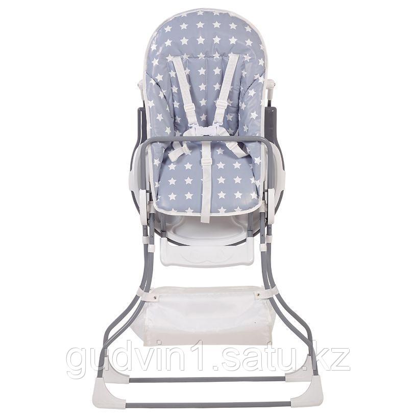 Стульчик для кормления Polini kids 252 Звезды, серый-белый 01-25084