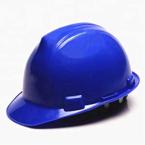 Защитная каска, V рисун, PE 327, синий / Safety helmet, V design, PE 327, blue - фото 1 - id-p81401604