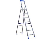 Лестница, профессиональная / Ladder, professional, aluminium stepladder, 7+1 step, ALB7-AO14-108, 2m