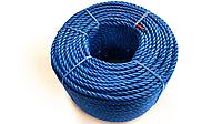 Канат, полиэтилен, 3-жильный, цвет: синий / Rope PE, 3 strand 14mm color: blue
