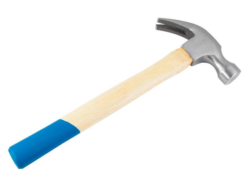 Молоток - гвоздодер, деревянная рукоятка 450г. / Carpenter hammer, wood handle 450g. - фото 1 - id-p81401244