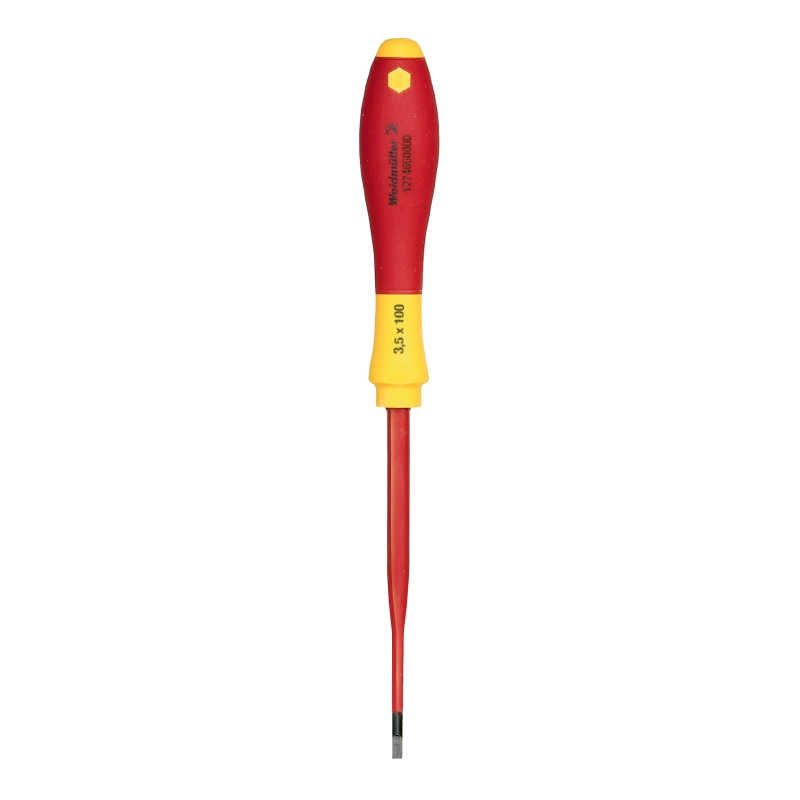 Отвертка крестовая PH2*100мм 1000В / Screwdriver, Phillips PH2*100mm, VDE INSULATED, 1000V - фото 1 - id-p81401571