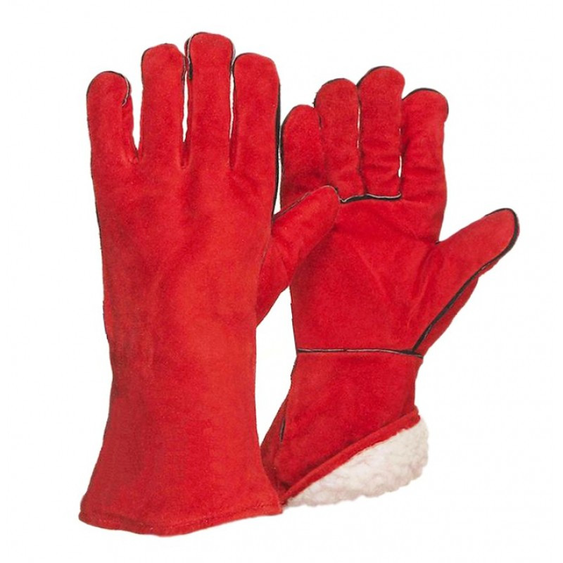 Перчатки cварочные перчатки зимние, кра / Gloves cow split, leather gloves welding 14" (LC2015A-BOA) - фото 1 - id-p81401828
