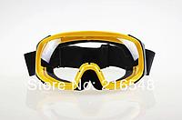 Очки защитные закрытые, прозрачная, желтая оправа / Safety goggles, PVC frame, yellow frame