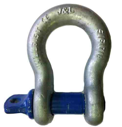 Анкерная скоба с резьбовыми шпильками 1т Us type / Anchor shackle with screw pin 1t Us type - фото 1 - id-p81401761