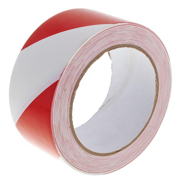 Предупредительная лента 50мм*250м красная/белая / Warning tape, red/whit 50mm*250m - фото 1 - id-p81401756