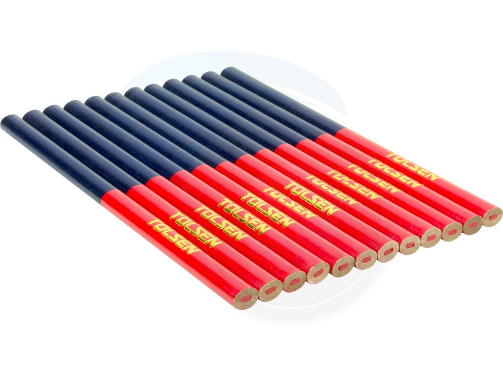 Карандаш разметочный (два цвета) 180 мм, 42022 / Carpinter pencil (bi-color) 180 mm, 42022 - фото 1 - id-p81401247
