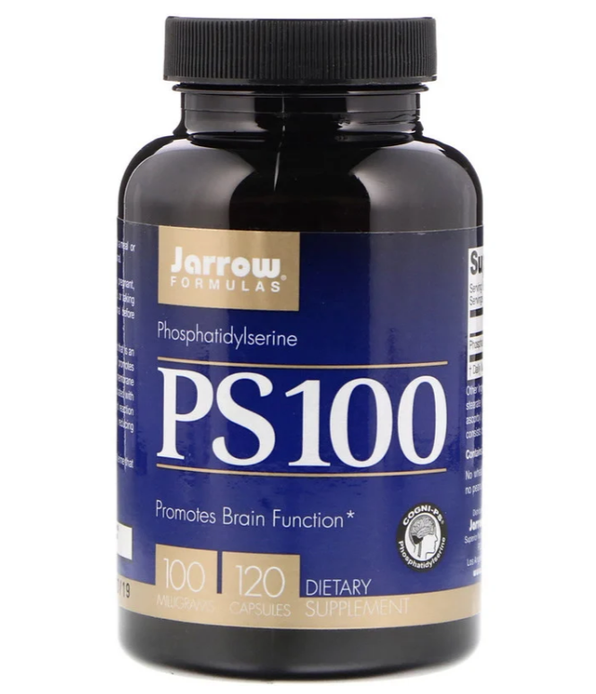 Jarrow Formulas, PS 100, фосфатидилсерин, 100 мг, 120 капсул - фото 1 - id-p81406940