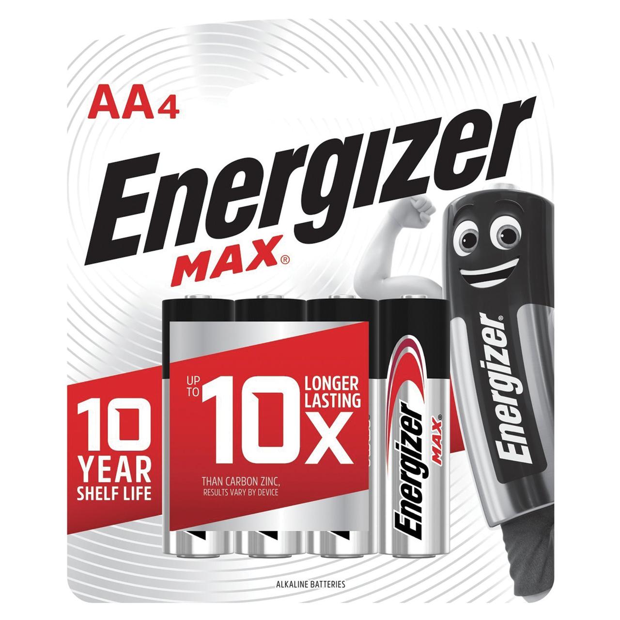 Батарейка алкалиновая Energizer Max AA /LR6, фото 1