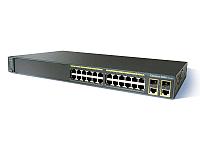 Cisco WS-C2960+24LC-L коммутатор 2+ уровня, с портами 24 x FE RJ-45, 2 x GE RJ-45 combo SFP