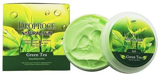 Крем для лица Deoproce Natural Skin Green Tea Nourishing Cream Экстракт зелёного чая (100 мл)