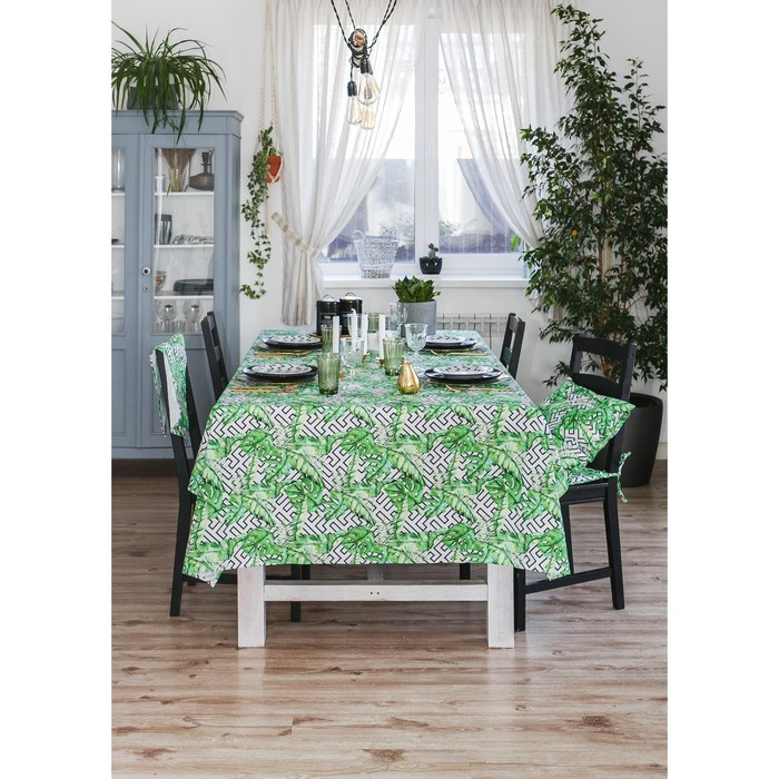 Скатерть Этель «Геометрия» 150×180 см, репс, пл. 130 г/м², 100% хлопок