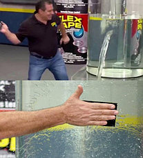 Водонепроницаемая изоляционная лента Flex Tape, цвет черный. С Днем Автомобилиста!, фото 3