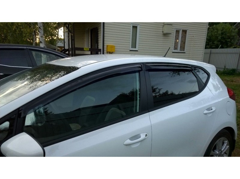 Ветровики (дефлекторы окон) Kia Ceed 2012+ хэтчбек - фото 3 - id-p45829156