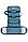 Сумка-перeноска Saival с карманом, Бамбук голубой M 46*28*27см, фото 3