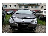 Мухобойка (дефлектор капота) Renault Fluence 2009+ хэтчбек 3дв.