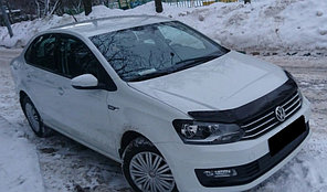 Мухобойка (дефлектор капота) Volkswagen Polo 2015+ седан