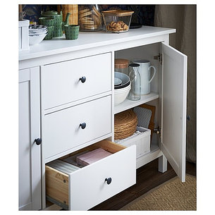 Сервант ХЕМНЭС белая морилка 157x88 см ИКЕА, IKEA, фото 2