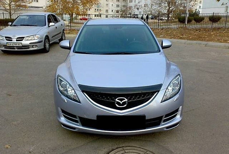 Мухобойка (дефлектор капота) Mazda 6 2008-2012 седан - фото 1 - id-p36647975