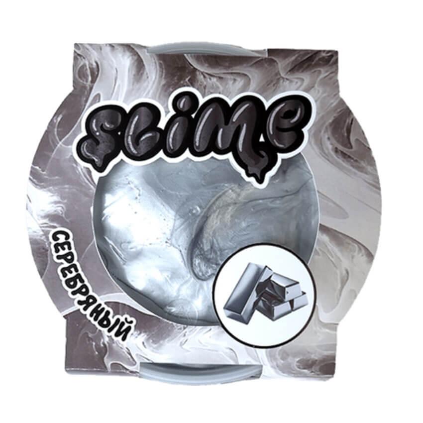 Лизун Slime Mega (магнитится), серебристый, 300 гр.