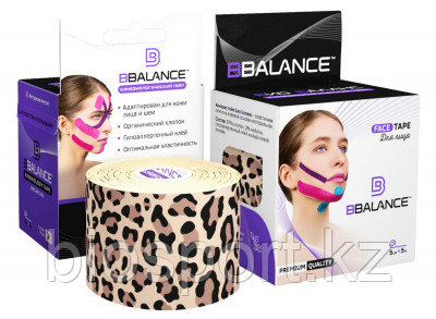 Тейп для лица BB Face Tape 5 см × 5 м хлопок Леопард