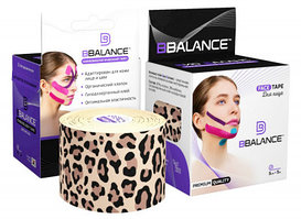 Тейп для лица BB Face Tape 5 см × 5 м хлопок Леопард