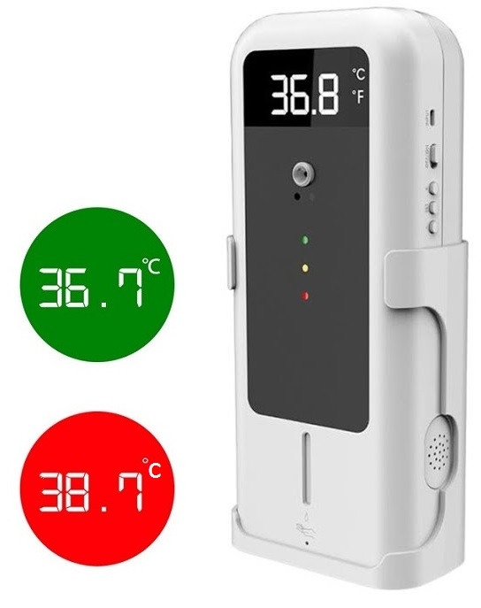 Датчик измерения температуры + санитайзер