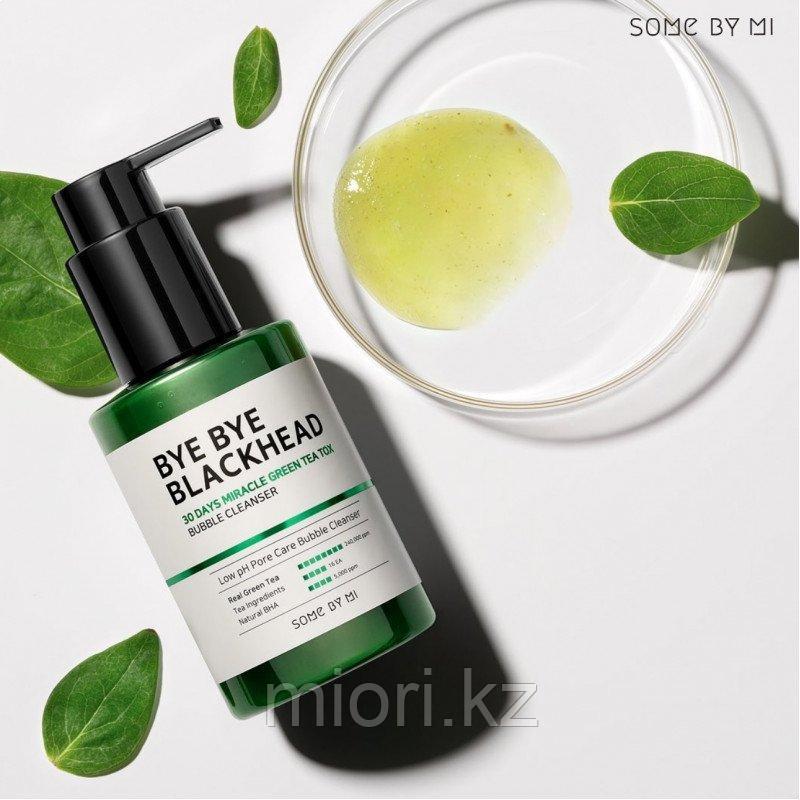 Маска-пенка от чёрных точек SOME BY MI Bye Bye Blackhead 30 Days Miracle Green Tea Tox Bubble Cleanser