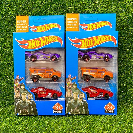 Набор моделек «Hot Wheel» 3 шт, металлические. Не оригинал, фото 2