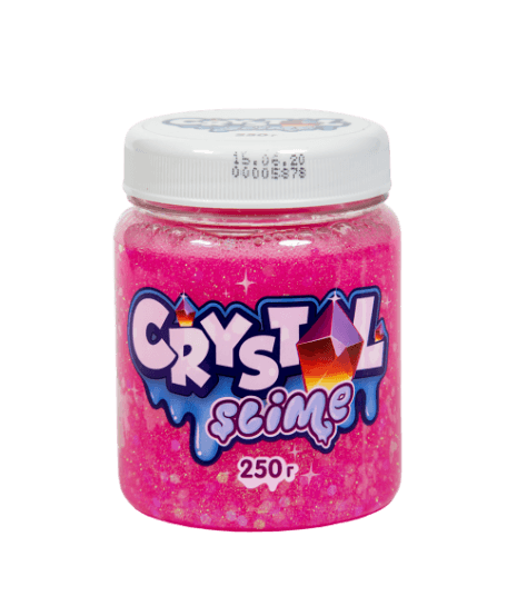 Слайм «Crystal slime», розовый, 250г - фото 1 - id-p81452623