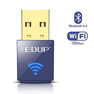 Беспроводной USB Wi-Fi + Bluetooth адаптер EDUP. 150 Мб/с + BT 4.0, фото 2