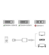 Конвертер DVI-D на VGA | Переходник Адаптер VEGGIEG  24+1 - D-Sub, фото 3
