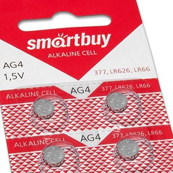 Батарейка LR66 Smartbuy Alkaline Cell AG4 (377, LR626, LR66)