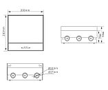 Shelbi Напольный лючок на 12 модулей, металл, сталь, фото 2