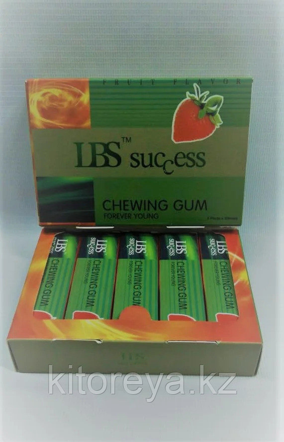 Возбуждающая жвачка LBS success ( Упаковка: 10 коробочек по 5 пластинок )