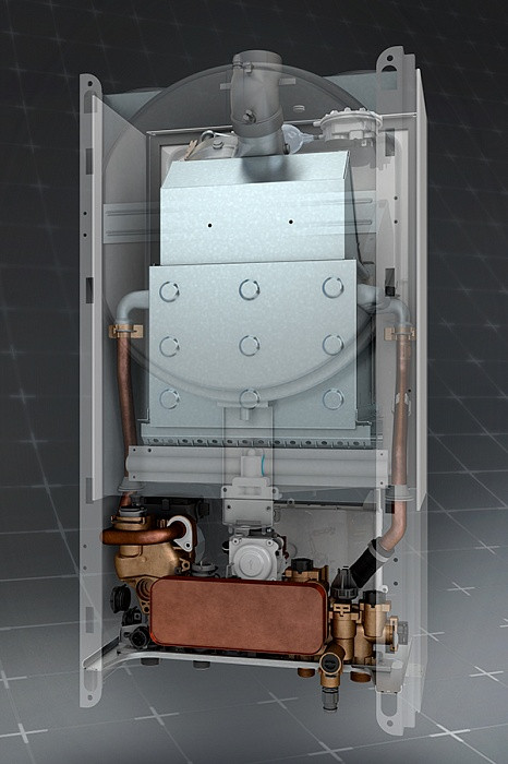 Котел газовый BAXI ECO-4S 24F настенный (дымоход в комплекте) - фото 2 - id-p81450209