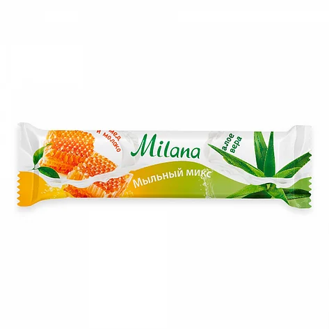 Мыло туалетное Milana мыльный микс молоко и мед & алое вера , фото 2